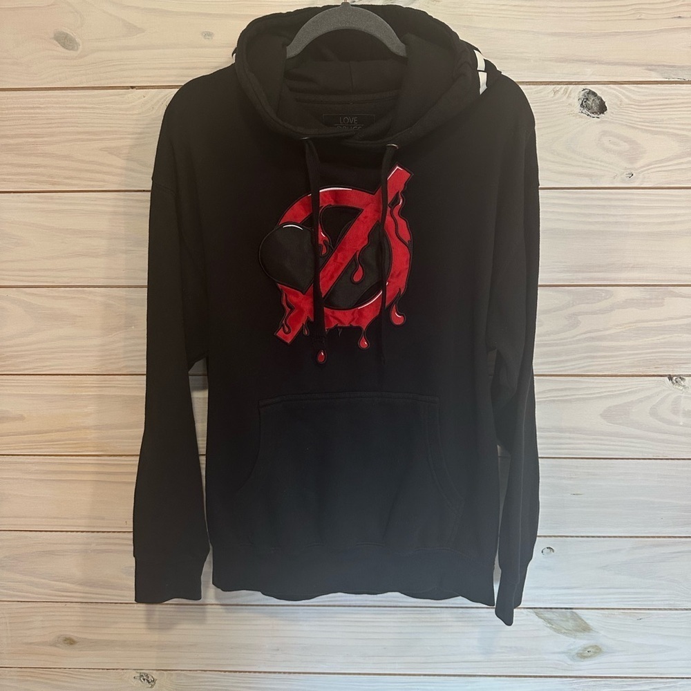 Trust Issues Sweatshirt by Love Drugs with Red Artistic Design - Picture 1 of 6